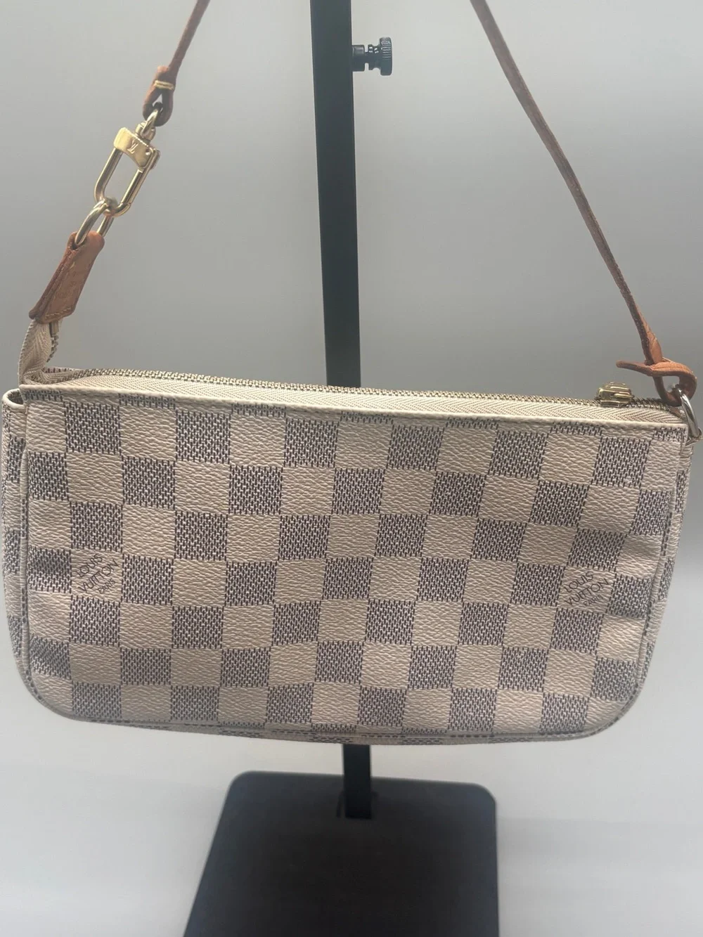 Louis Vuitton Pochette Accessoires Damier Azur Shoulder Bag